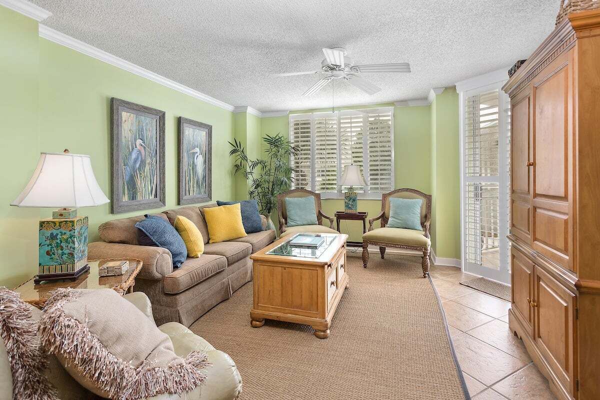 North Breakers 300 - Living Space and access to balcony