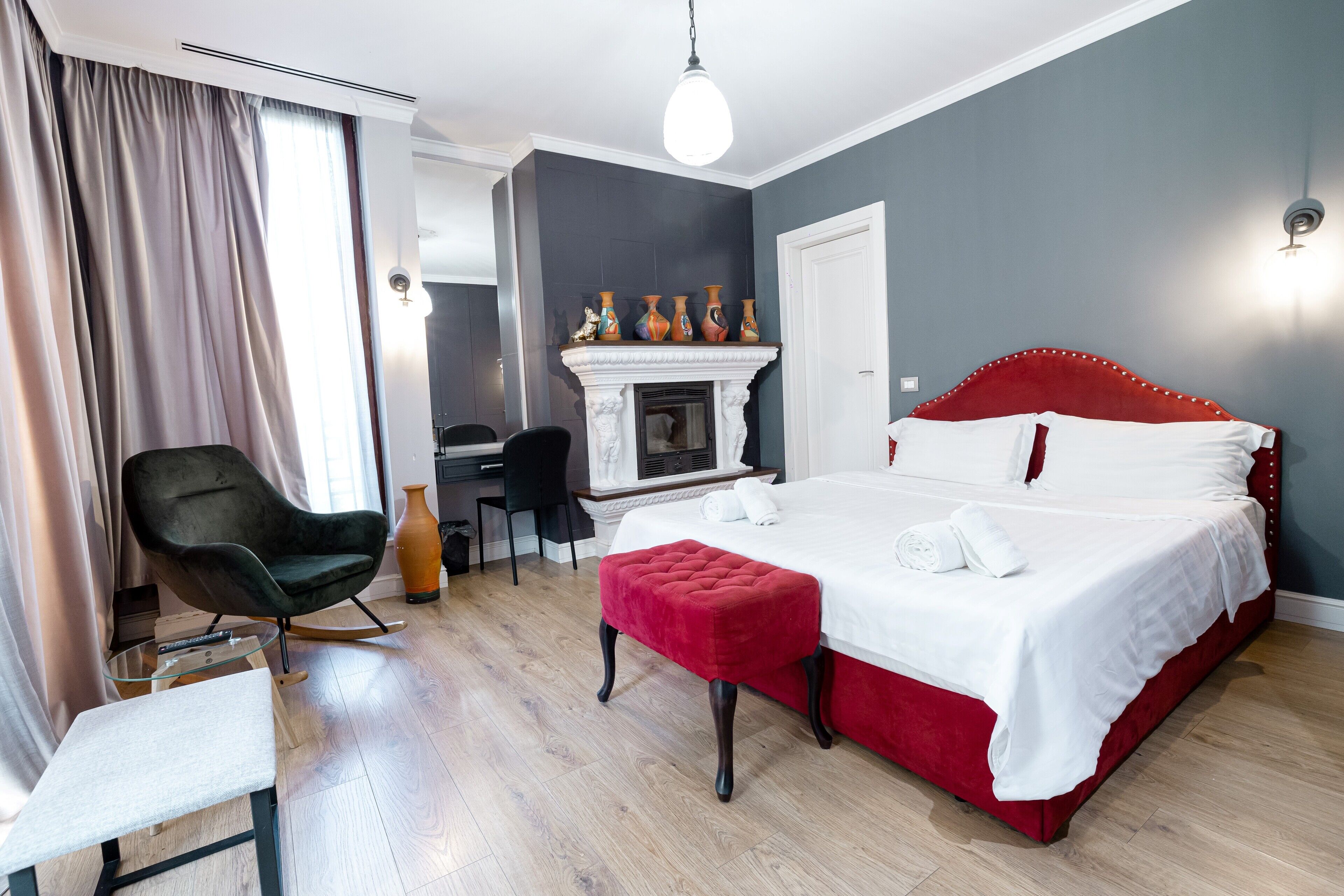 Deluxe Double Room | Minibar, desk, laptop workspace, blackout drapes