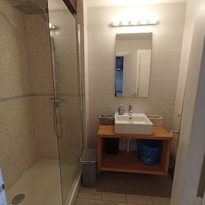 Shower, hair dryer