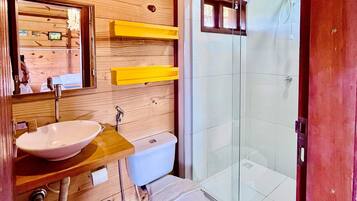 Dusche, Handtücher, Seife, Toilettenpapier