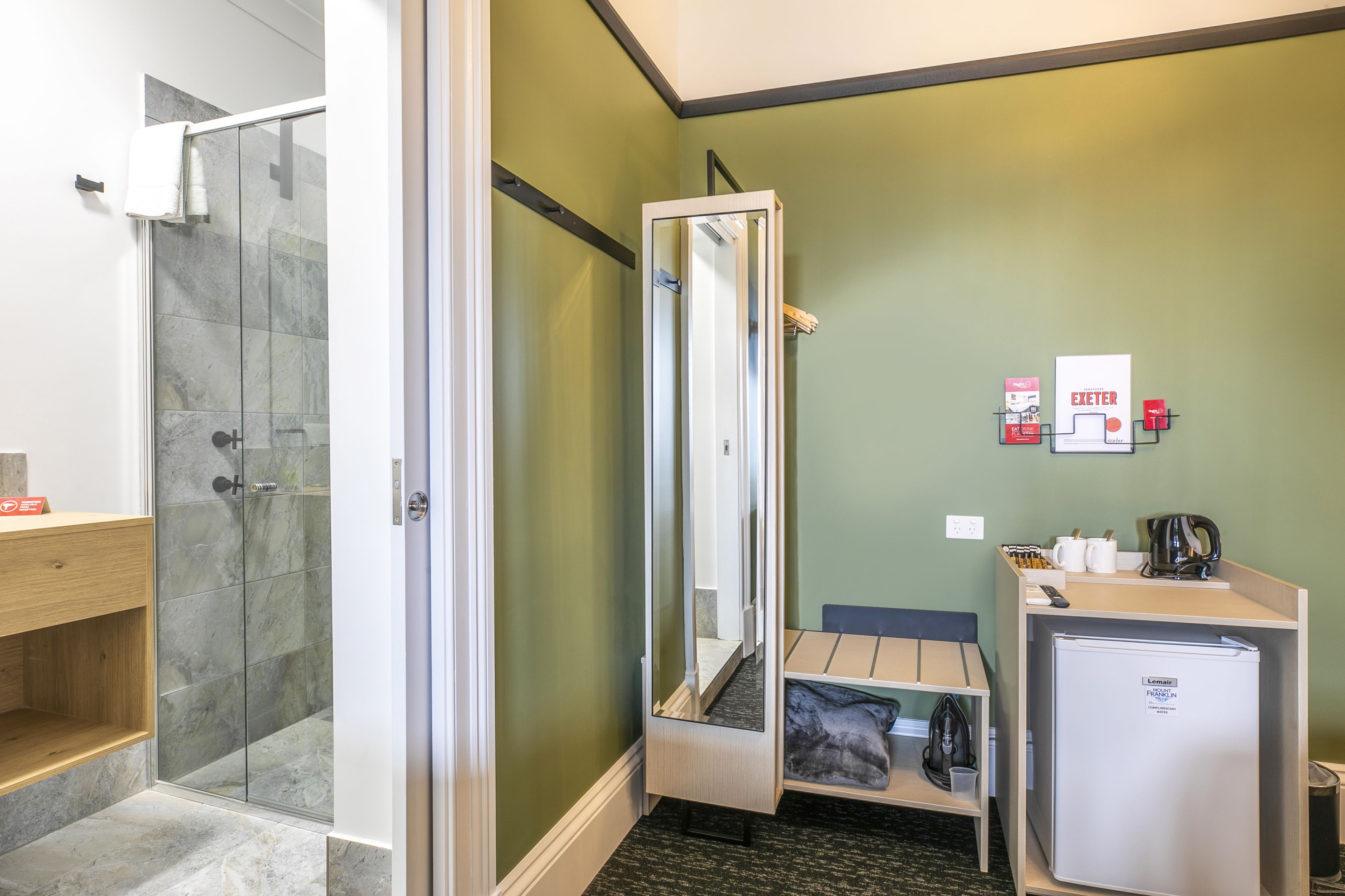 iron/ironing board, free wifi, bed sheets