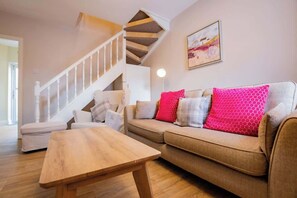 Televisie en een open haard