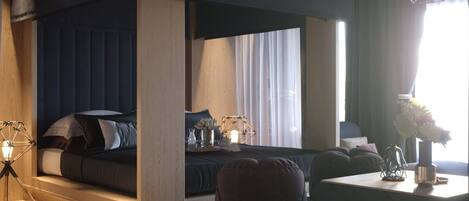 Meja kerja, Wi-Fi gratis, dan seprai linen