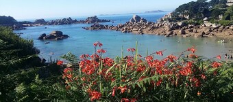 New house June 2019: View of the port of Perros-Guirec, beach 300 m