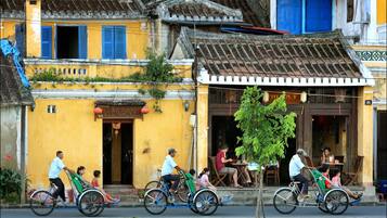 On the beach, white sand