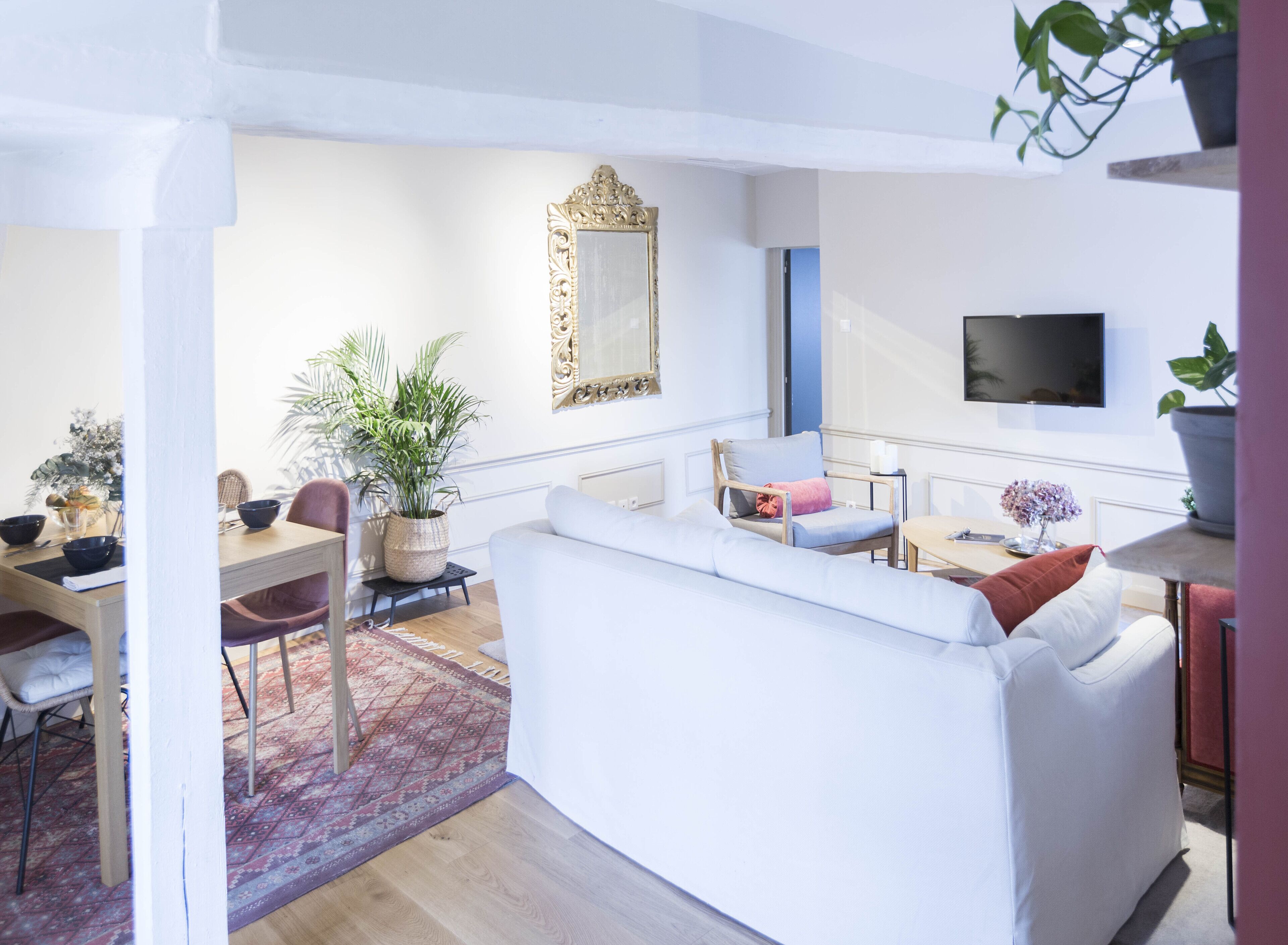 Smart-tv en een kantoor