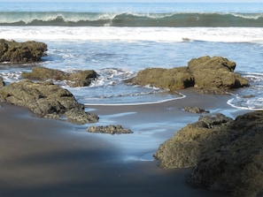 En la playa, toallas de playa