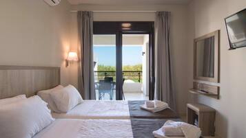 Coffres-forts dans les chambres, rideaux occultants