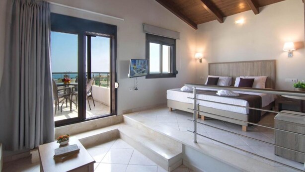 Standard Triple Room, 1 Bedroom, Sea View | In-room safe, blackout drapes, soundproofing - Carisa Maleme (Platanias)