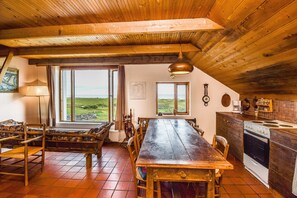 Traditional House, 4 Bedrooms | Living area | Fireplace - House Breiðabólsstaður (Garðabær)