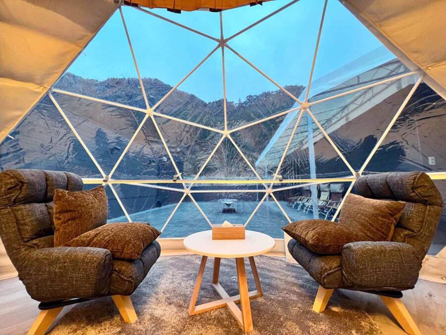 Grand-Zelt, Nichtraucher, Sauna (Gramping with Open Air Bath) | Ausblick vom Zimmer