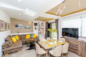 50-cm flat-screen TV with satellite channels, TV