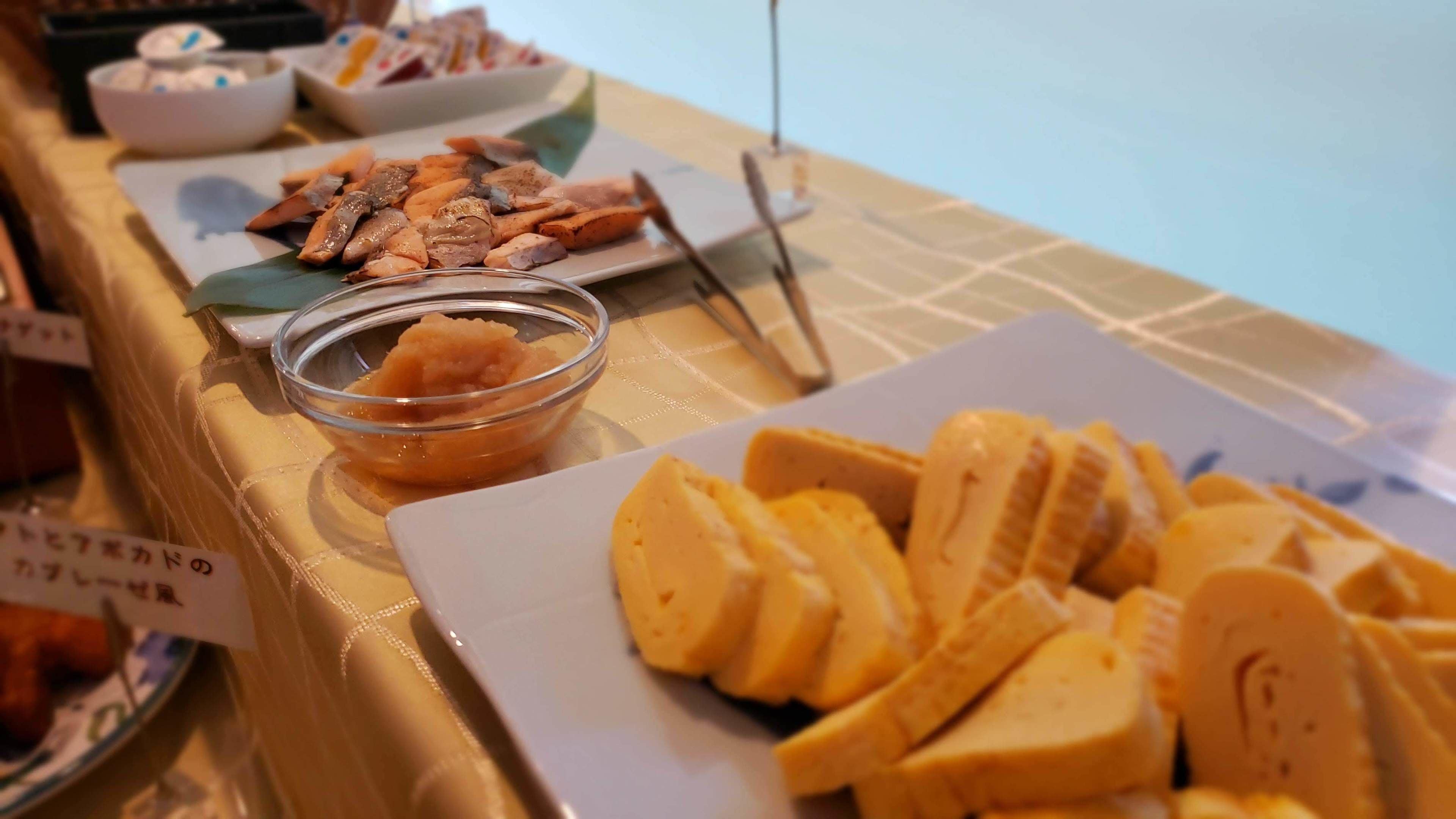 뷔페 아침 식사