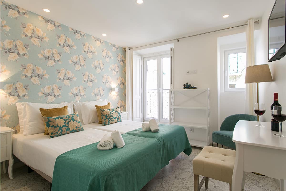Romantisches Zweibettzimmer