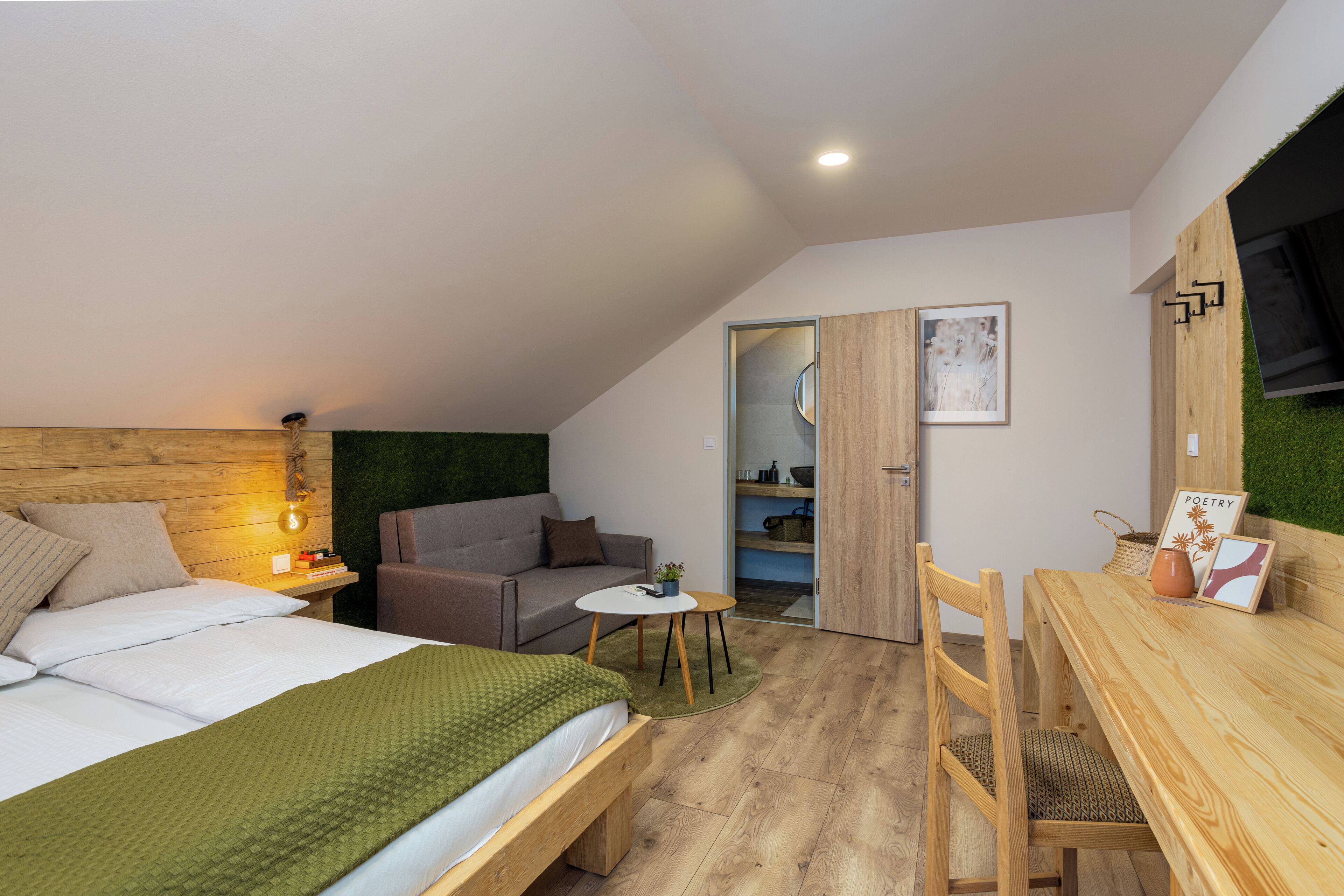 時尚客房, 1 張加大雙人床, 非吸煙房 | 書桌、筆電工作空間、床單