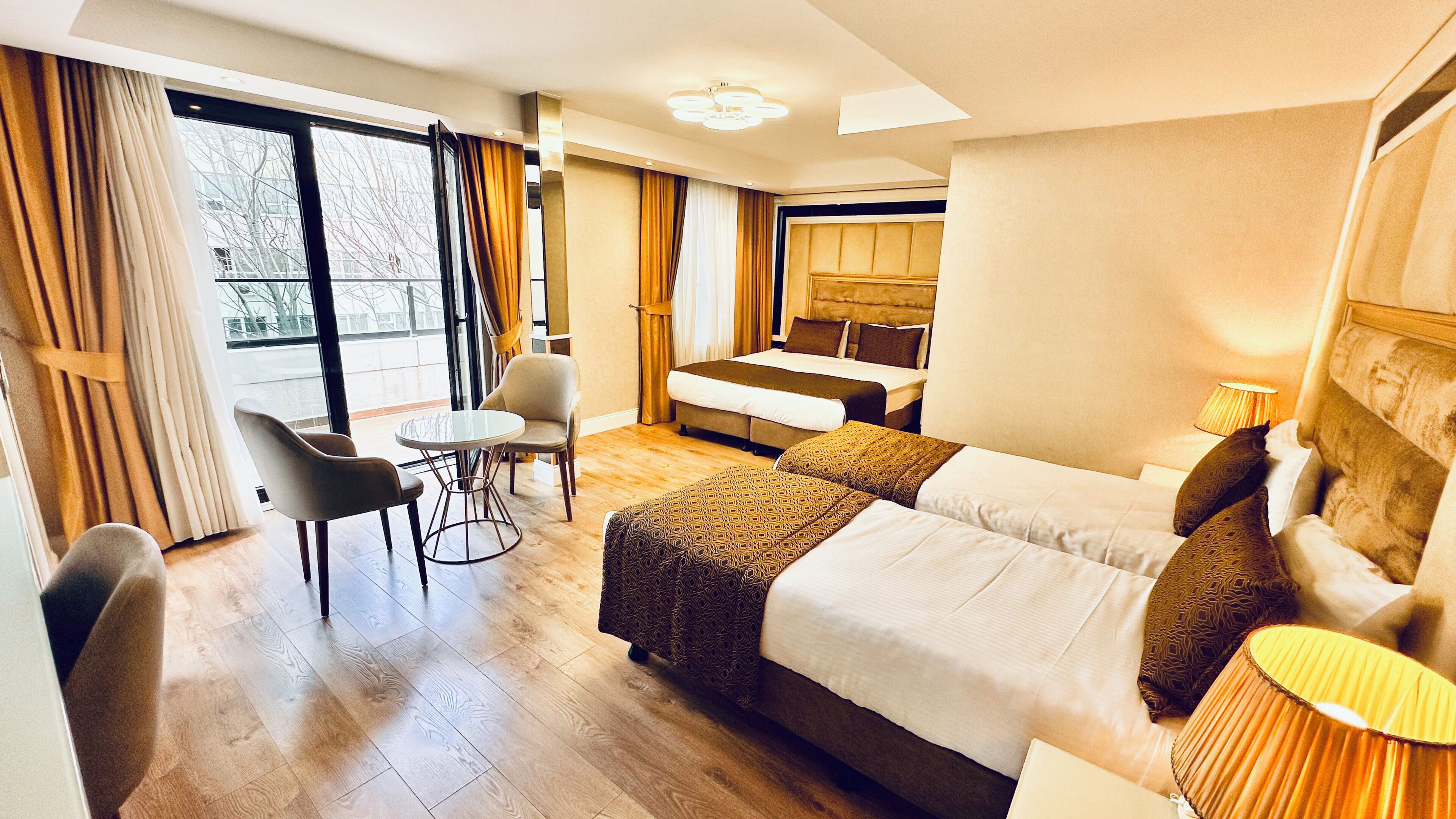 Family Quadruple Room | Egyptian cotton sheets, premium bedding, Tempur-Pedic beds, minibar