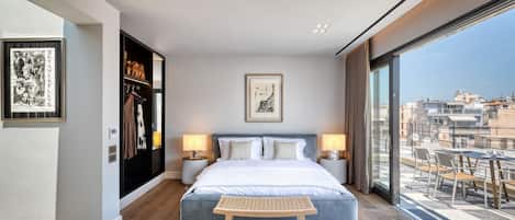 Suite presidencial | 1 dormitori, minibar, caixa forta a l'habitació i cortines opaques