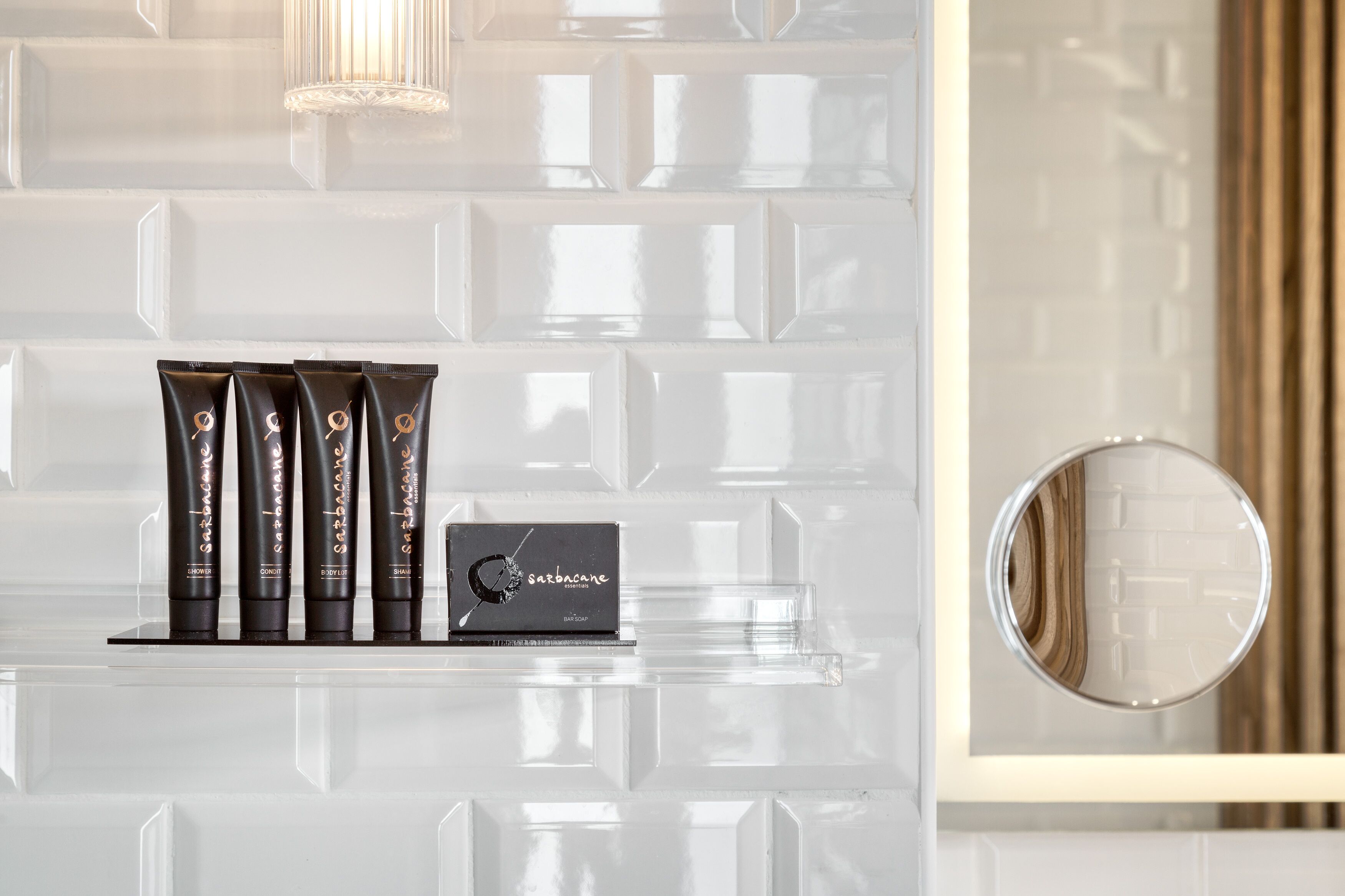 shower, designer toiletries, hair dryer, bathrobes