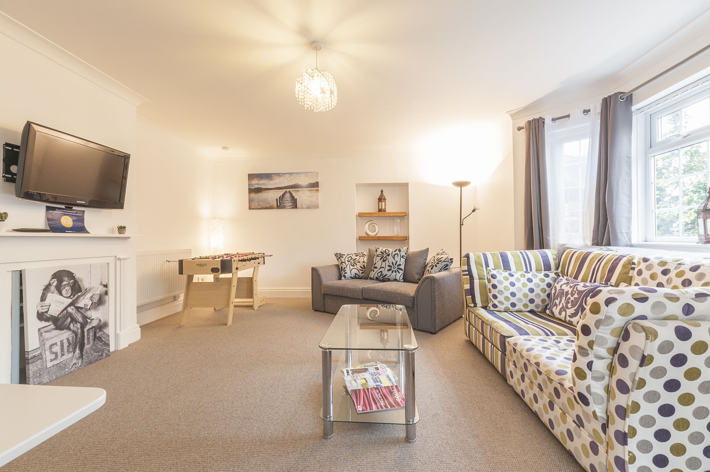 Căn hộ | Khu phòng khách | TV màn hình phẳng, Netflix, dịch vụ stream 