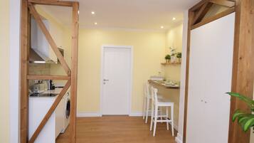 Apartment, 1 Bedroom | Private kitchen | Fridge, microwave, stovetop, espresso maker