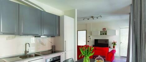 Apartment, 2 Bedrooms | Private kitchenette | Full-size fridge, microwave, oven, stovetop