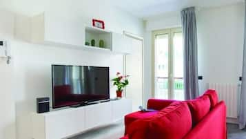 Apartment, 2 Bedrooms | Living area | Flat-screen TV