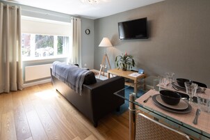 Stüdyo (6) | Oturma alanı | Dijital TV kanalları bulunan 43 inç düz ekran televizyon, televizyon 