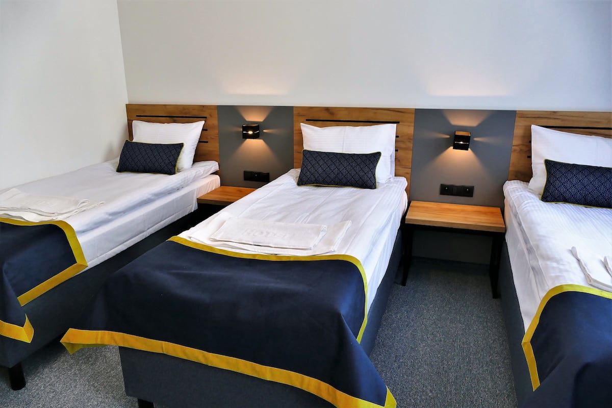 Triple Room | Minibar, in-room safe, desk, laptop workspace