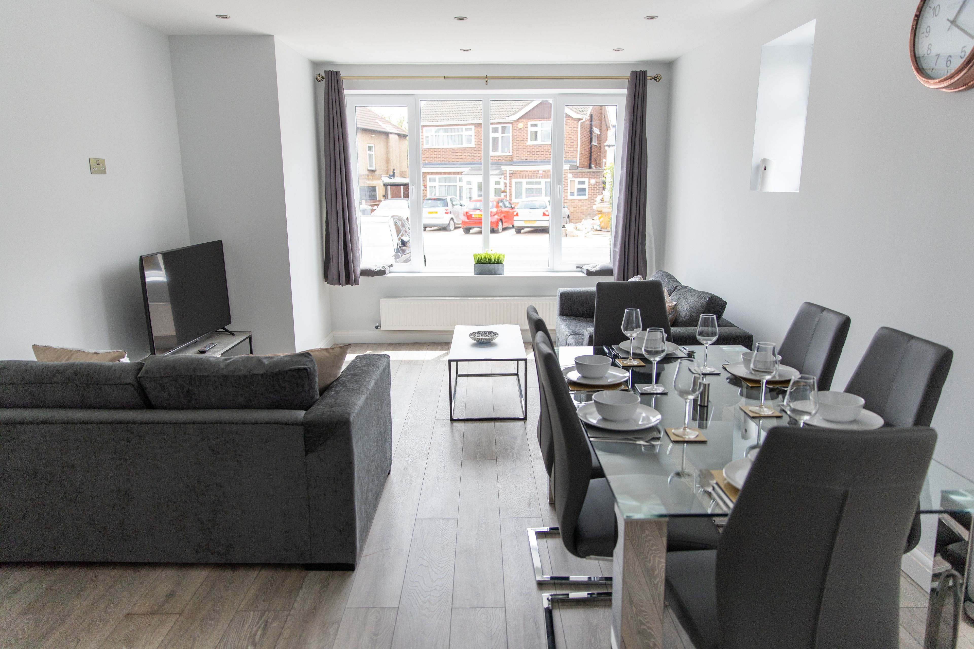 Apartment, 3 Bedrooms | Living area | Flat-screen TV