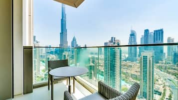 Apartment, 2 Bedrooms (Partial Burj View) | Balcony view