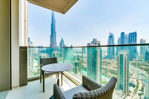 Apartment, 2 Bedrooms (Partial Burj View) | Balcony view