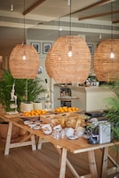 Daily buffet breakfast (EUR 12 per person)