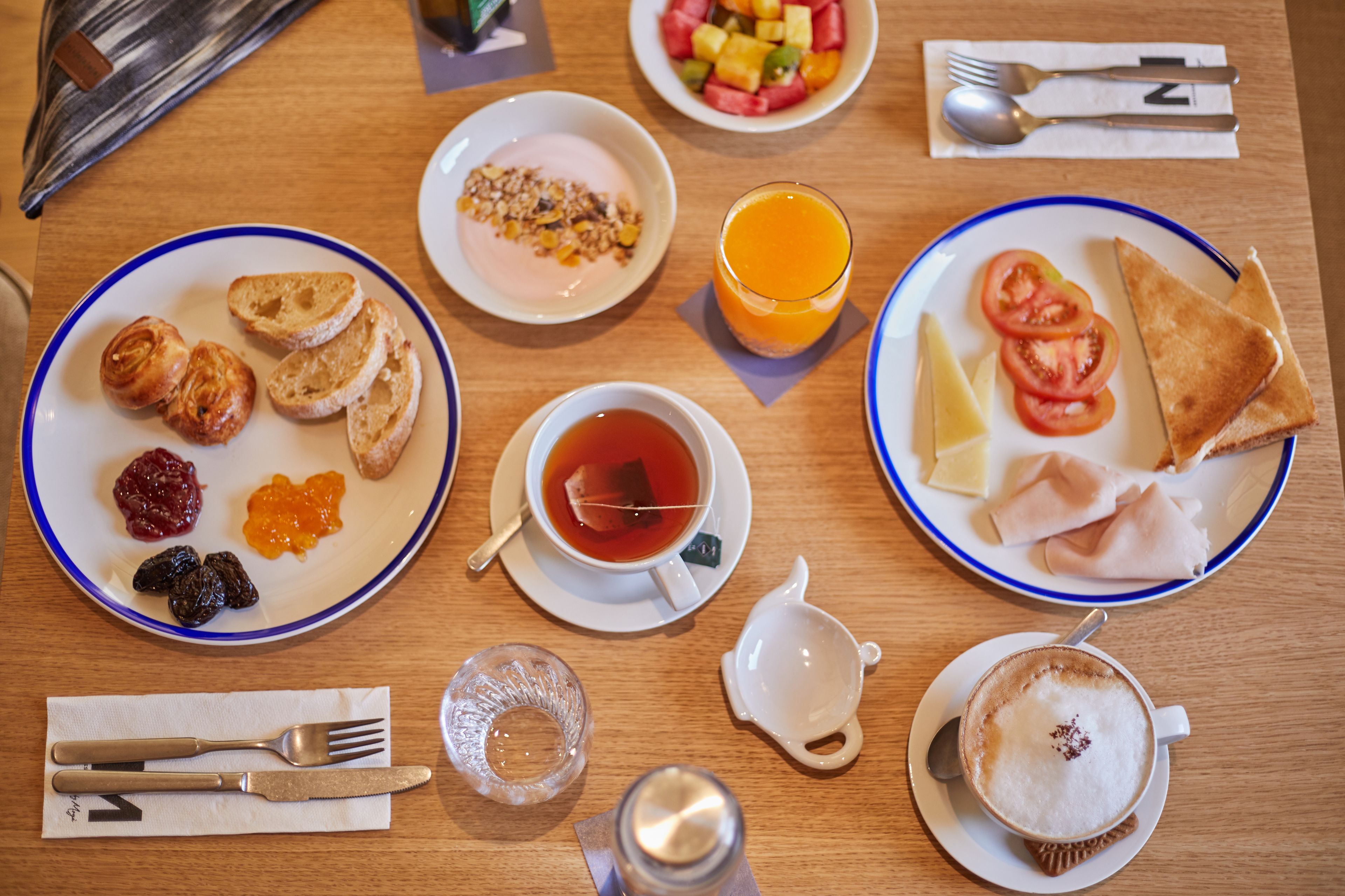 daily buffet breakfast (eur 12 per person)