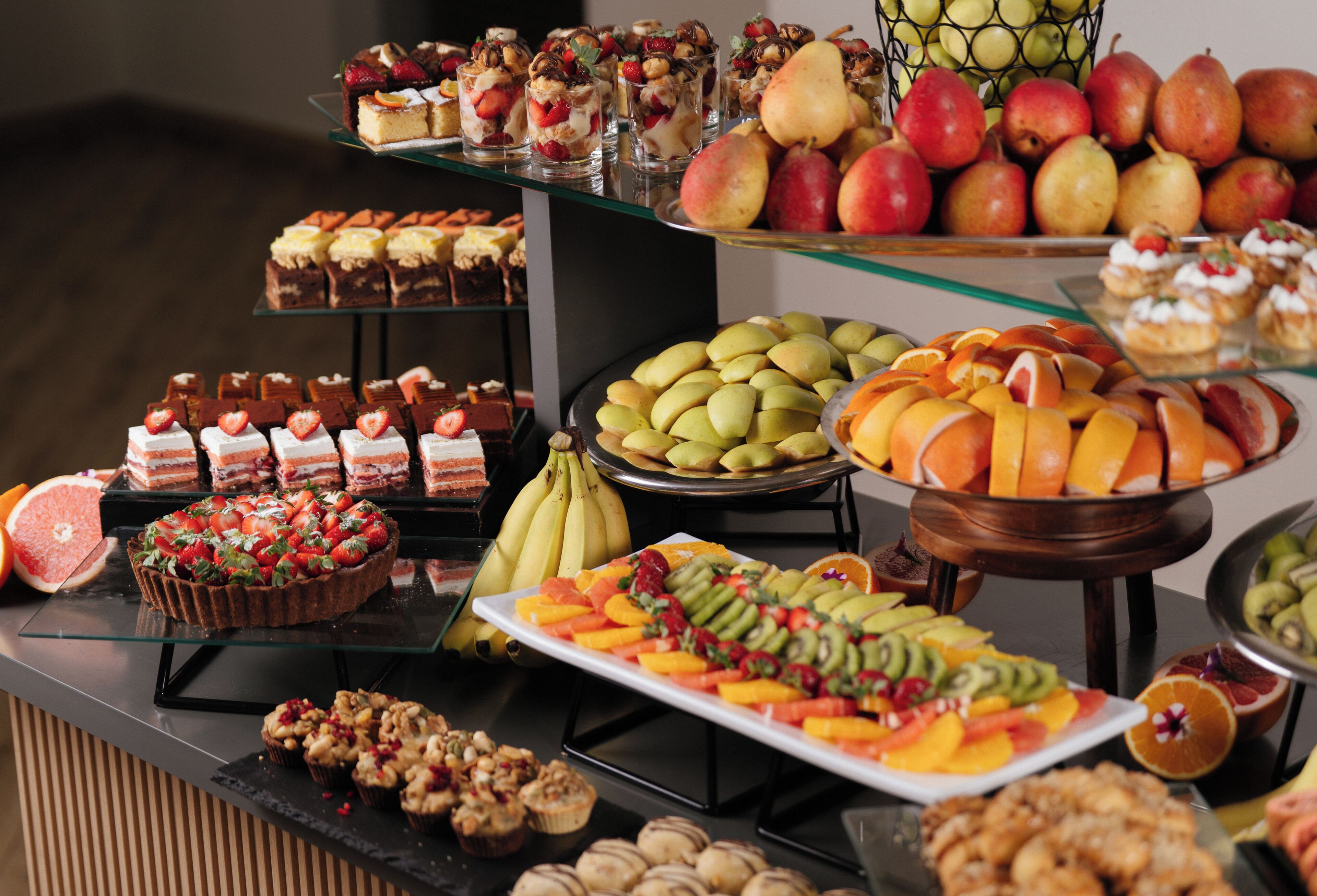 Daily buffet breakfast for a fee