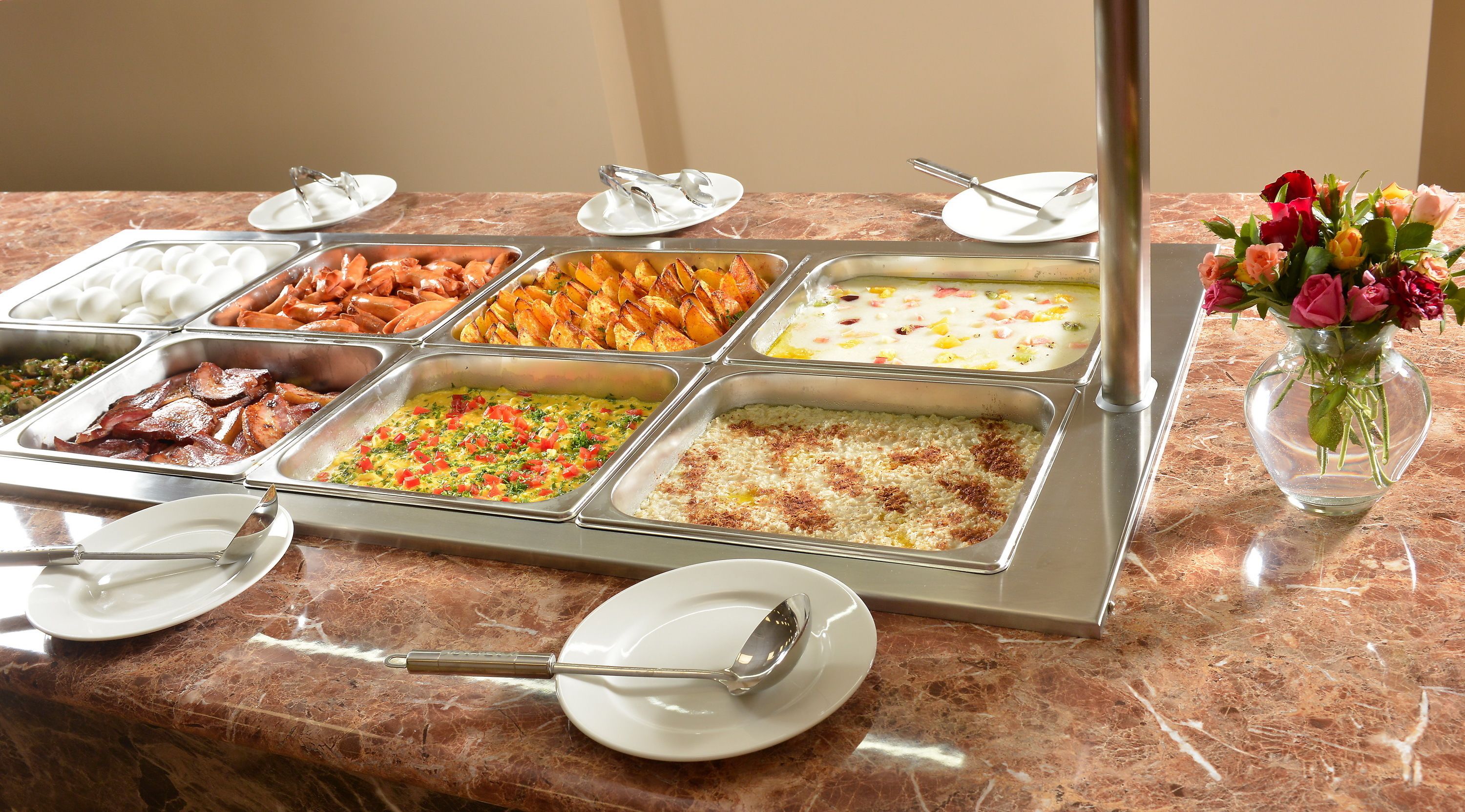 daily buffet breakfast (amd 7000 per person)