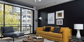 Apartment, Nichtraucher | Wohnzimmer | Flachbildfernseher
