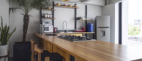 Apartment, Non Smoking | Private kitchen