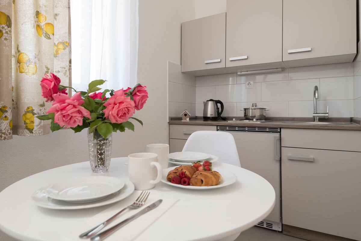 Studio, Sea View (Limunada) | Private kitchen