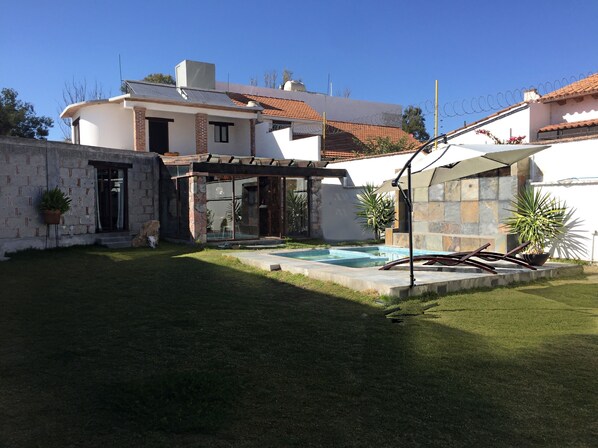 Blick von der Unterkunft