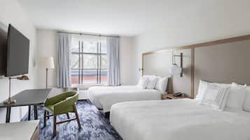 Room, 2 Queen Beds, City View | 1 bedroom, desk, laptop workspace, blackout drapes