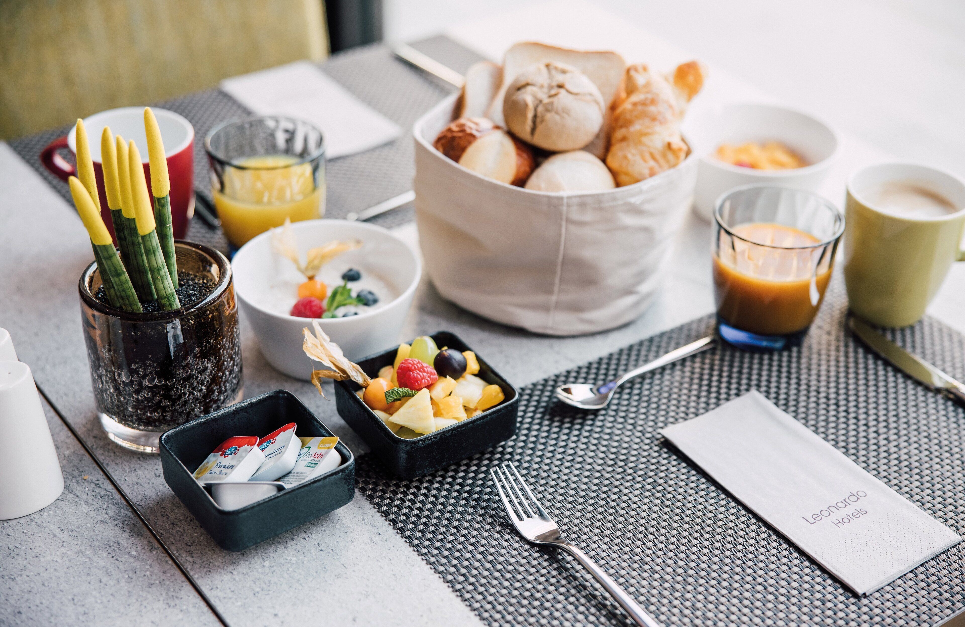 daily buffet breakfast (chf 27 per person)