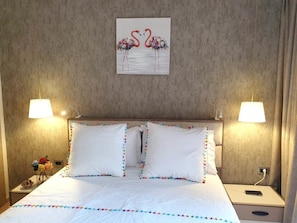 Appartement Design | 2 chambres, accès au Wi-Fi (inclus), literie fournie