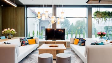 Sala de estar en el lobby