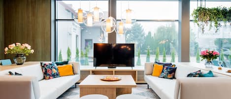 Sala de estar en el lobby