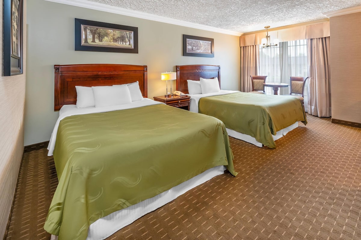 Studio, 2 Double Beds, Non Smoking (Upgrade) | Desk, iron/ironing board, free cots/infant beds, rollaway beds