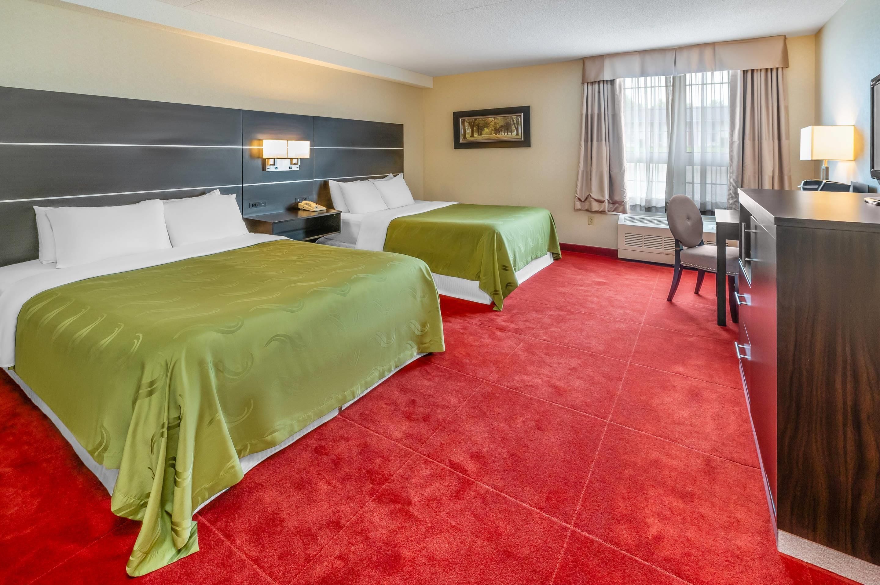 Standard Room, 2 Queen Beds, Non Smoking | Desk, iron/ironing board, free cots/infant beds, rollaway beds