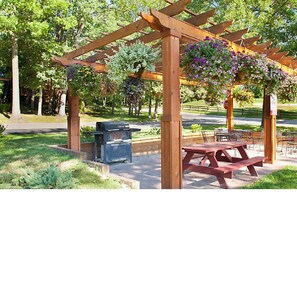 屋外ダイニングエリア