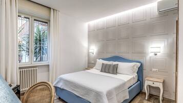 Deluxe-Zimmer | Minibar, Zimmersafe, individuell dekoriert, individuell eingerichtet