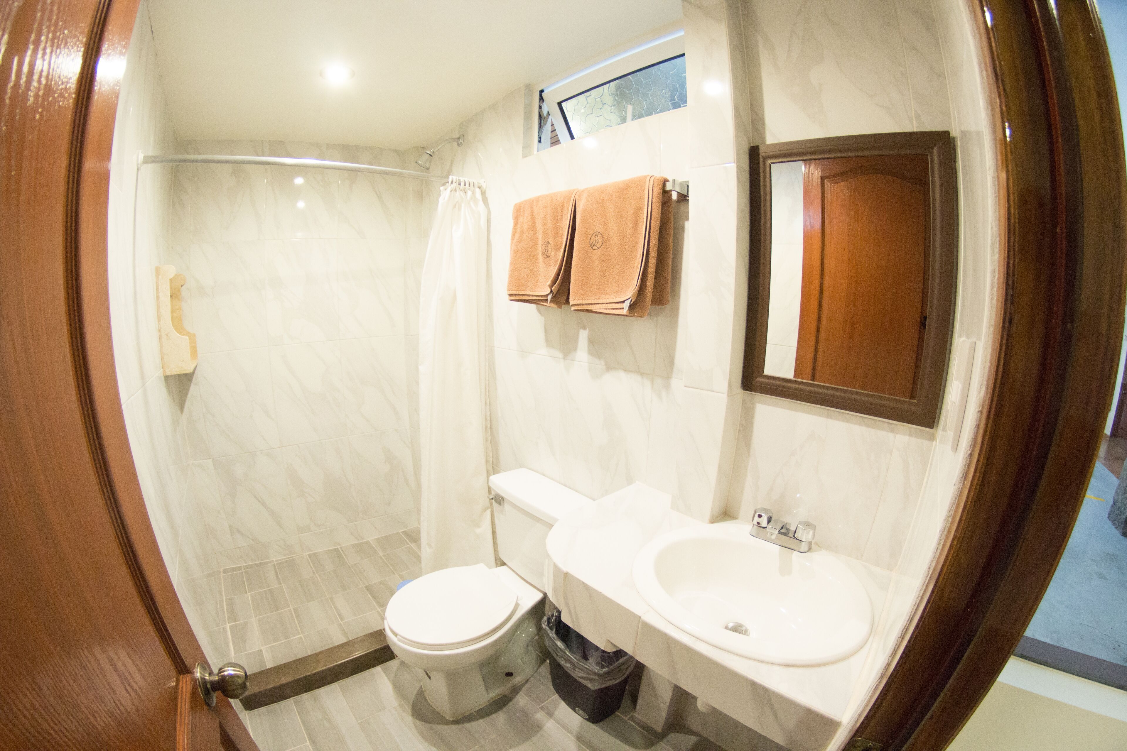 shower, rainfall showerhead, towels, soap