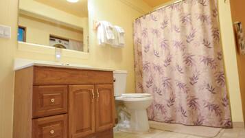 Room | Bathroom | Combined shower/bathtub, hair dryer, towels